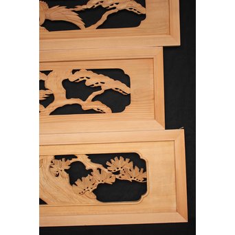 木彫欄間 3枚1組　R2516 