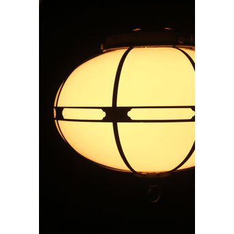 木爪銅飾オーバル型電笠/照明　A1973 