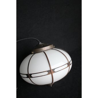 木爪銅飾オーバル型電笠/照明　A1973 