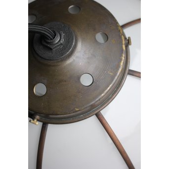 木爪銅飾オーバル型電笠/照明　A1973 