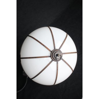 木爪銅飾オーバル型電笠/照明　A1973 