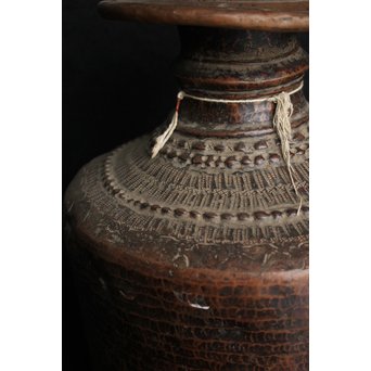 貿易蝋印 古代打出銅器壺　M168 