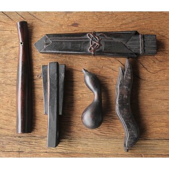 民藝飴色時代横木 5個1組　X183