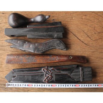 民藝飴色時代横木 5個1組　X183 