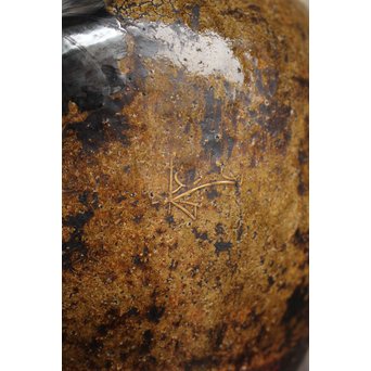 茶人花押印 ルソン壺/呂宋壺 茶壺　P164 