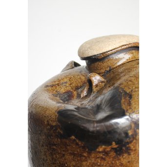 茶人花押印 ルソン壺/呂宋壺 茶壺　P164 