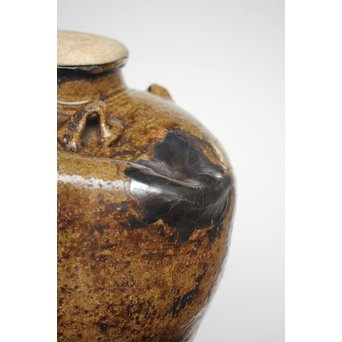 茶人花押印 ルソン壺/呂宋壺 茶壺　P164 