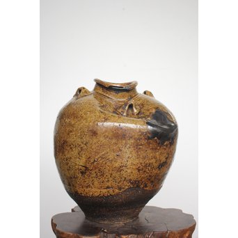 茶人花押印 ルソン壺/呂宋壺 茶壺　P164 