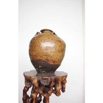 茶人花押印 ルソン壺/呂宋壺 茶壺　P164 