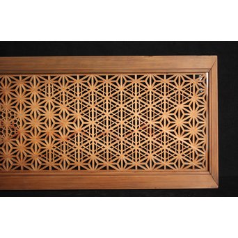 全面組子欄間 両面ガラス　R2520 