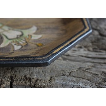 六代 清水六兵衛 白百合飾皿　P168 