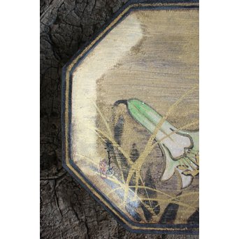 六代 清水六兵衛 白百合飾皿　P168 