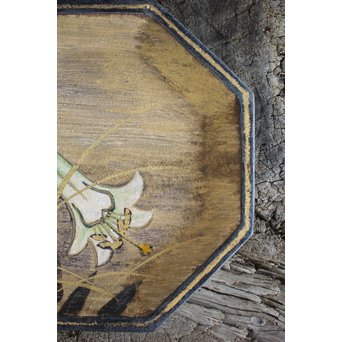 六代 清水六兵衛 白百合飾皿　P168 