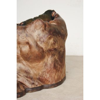 天然木 瘤木 火鉢 瓶掛　X186 