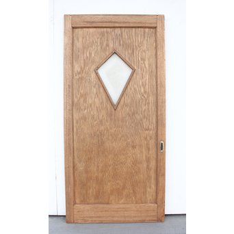 ラワンと合板のダイアカット窓 白木建具　GD1262