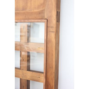 鉄金具の升格子蔵戸　W984 