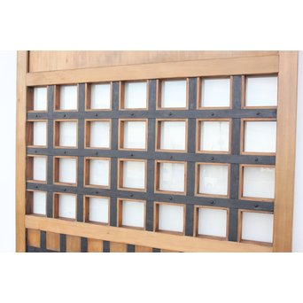 鉄金具の升格子蔵戸　W984 
