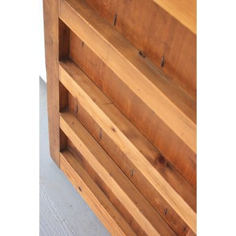 鉄金具の升格子蔵戸　W984 