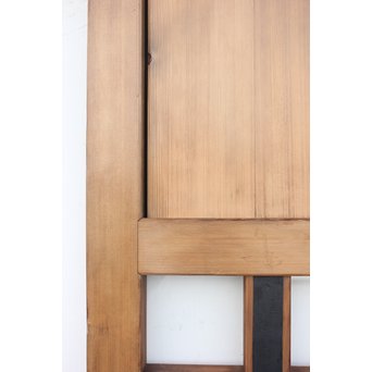 鉄金具の升格子蔵戸　W984 