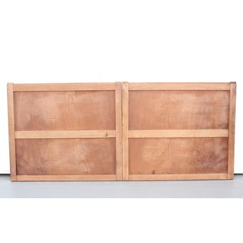 総欅 欅一枚板の引戸 2枚1組　B976 