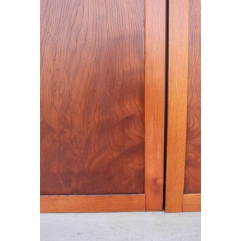 総欅 欅一枚板の引戸 2枚1組　B976 