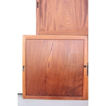 総欅 泡杢欅一枚板の引戸 4枚1組　B977 