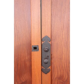 総欅 泡杢欅一枚板の引戸 4枚1組　B977 