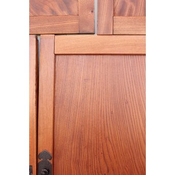 総欅 泡杢欅一枚板の引戸 4枚1組　B977 