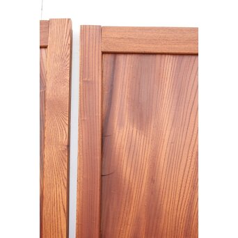 総欅 泡杢欅一枚板の引戸 4枚1組　B977 