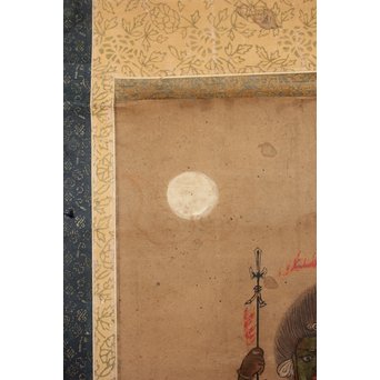 仏画 青面金剛像 掛軸　Z198 