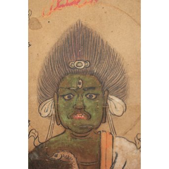 仏画 青面金剛像 掛軸　Z198 