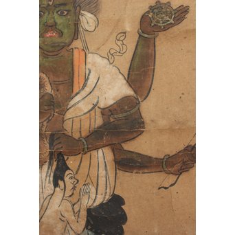 仏画 青面金剛像 掛軸　Z198 