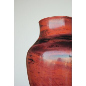 乾隆ガラス風 練上硝子花瓶　Y021 