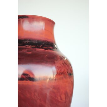 乾隆ガラス風 練上硝子花瓶　Y021 