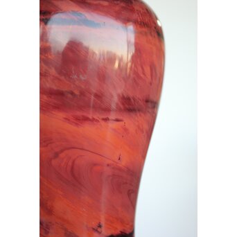 乾隆ガラス風 練上硝子花瓶　Y021 