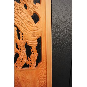 2間 長尺松竹梅木彫欄間　R2523 