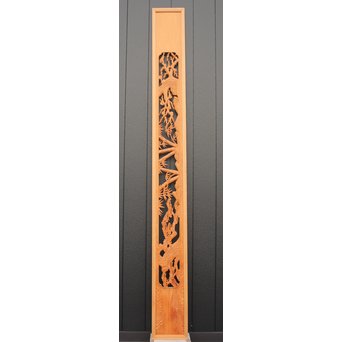 2間 長尺松竹梅木彫欄間　R2523 