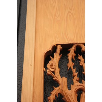 2間 長尺松竹梅木彫欄間　R2523 