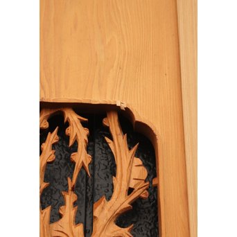 2間 長尺松竹梅木彫欄間　R2523 