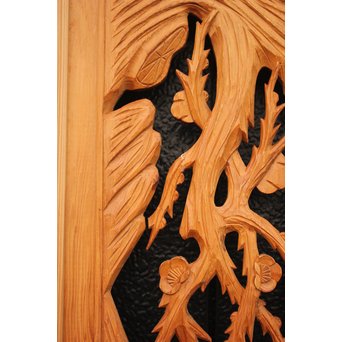 2間 長尺松竹梅木彫欄間　R2523 