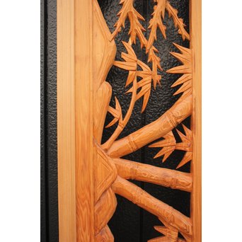 2間 長尺松竹梅木彫欄間　R2523 