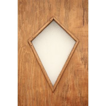 ラワンと合板のダイアカット窓 白木ドア　GD1263 