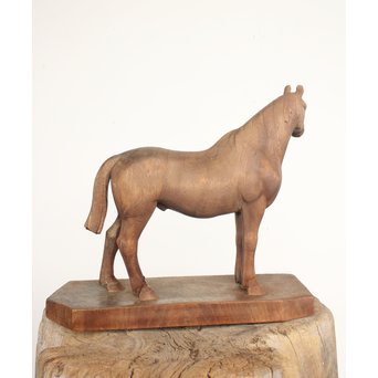 五郎刻 木彫【馬】　X189 