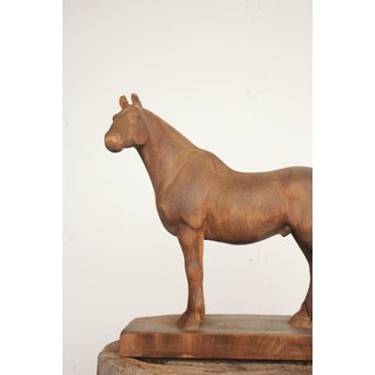 五郎刻 木彫【馬】　X189 