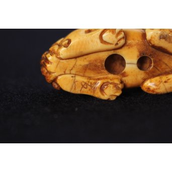 友一銘 獅子時代根付　U087 