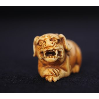 友一銘 獅子時代根付　U087 