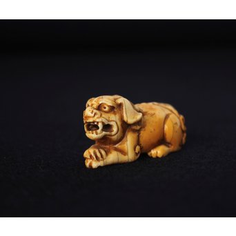 友一銘 獅子時代根付　U087