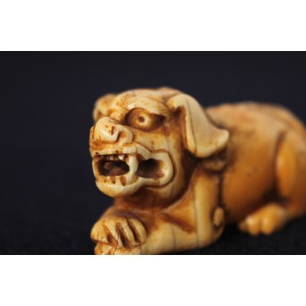 友一銘 獅子時代根付　U087 