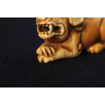 友一銘 獅子時代根付　U087 