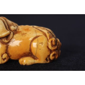 友一銘 獅子時代根付　U087 